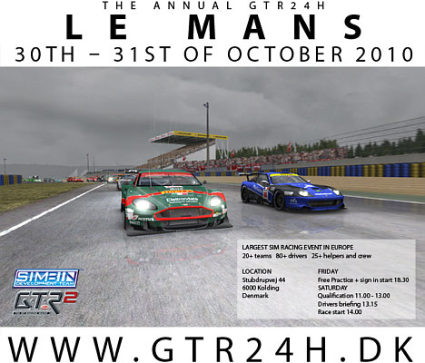 Der køres et virtuelt Le Mans-race i den kommende weekend.