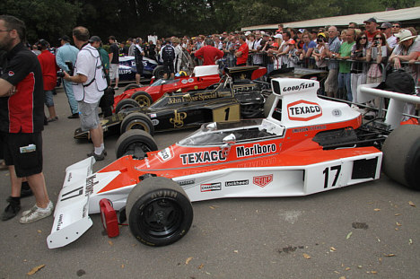 Så bliver det vist ikke meget bedre og mere historisk. McLaren M23, Lotus 72 & Ferrari 312B3.