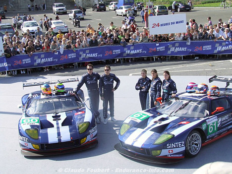 Matech Ford GT-bilerne og hovedparten af deres kørere.