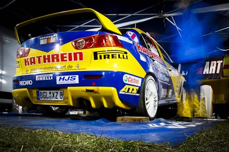 Gaßner/Schrankl i Mitsubishi Lancer Evo X.
(Foto: Bjørn Johansson / www.bjohansson.dk)