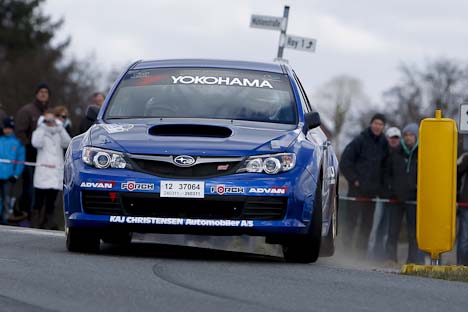 Christensen/R. Frederiksen i Subaru Impreza.
(Foto: Bjørn Johansson / www.bjohansson.dk)