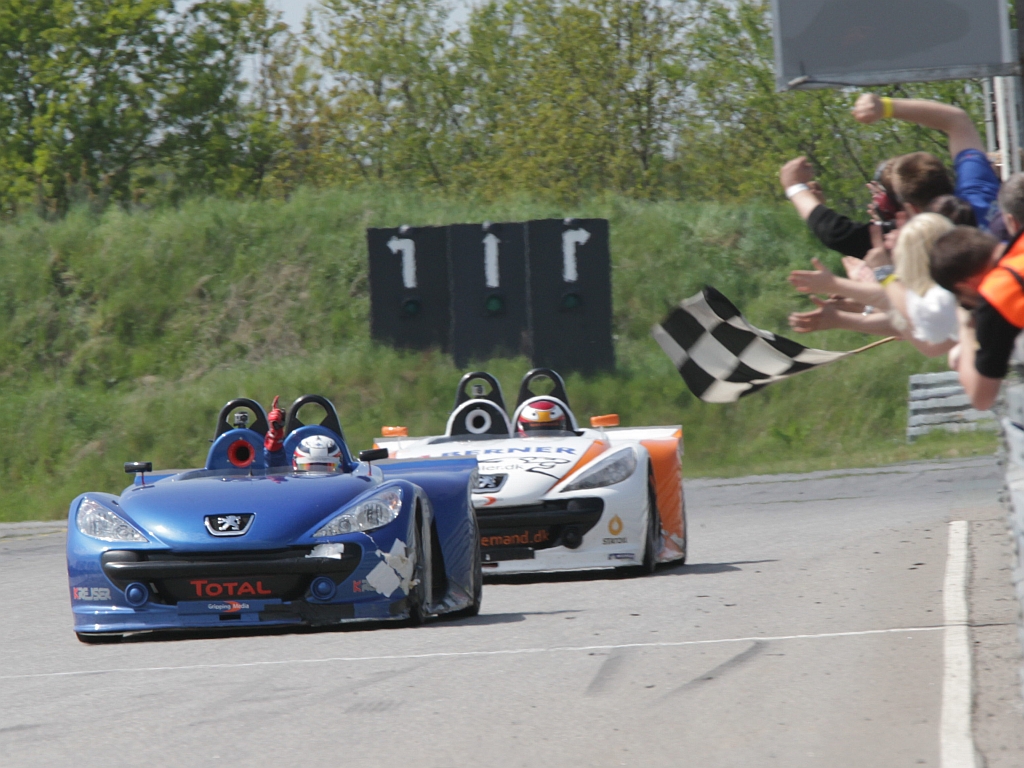 Elliot Winthers første sejr i Peugeot Spider
(Foto: Gripping Media)