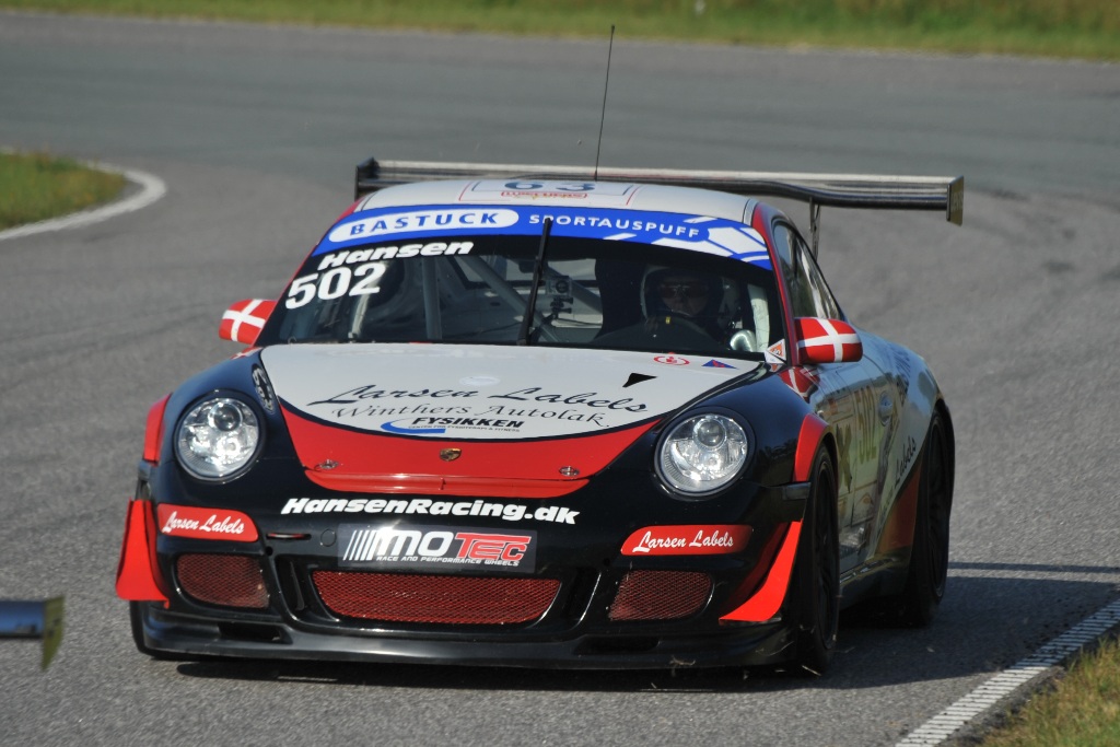 Eks-mesteren Jørgen Hansen starter i Tegee-Dan Rally med denne Porsche 911 GT3 Cup-racer.