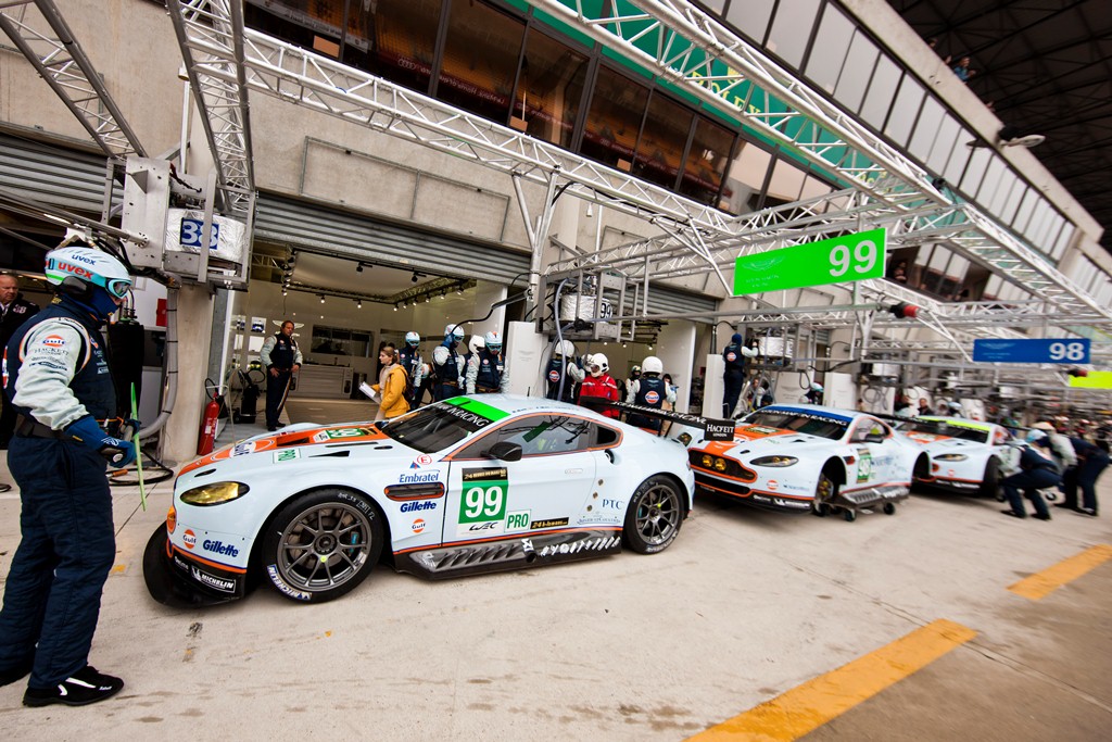 Aston Martin line up.
(Foto: Aston Martin Racing)