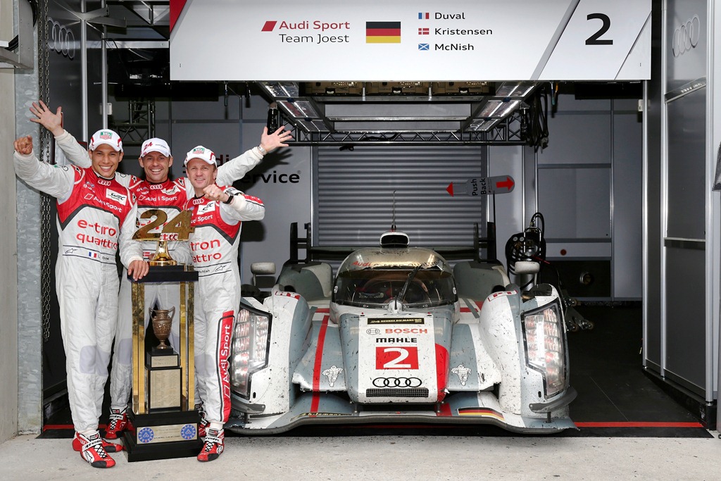 Loïc Duval, Tom Kristensen og Allan McNish
(Foto: Audi Sport)