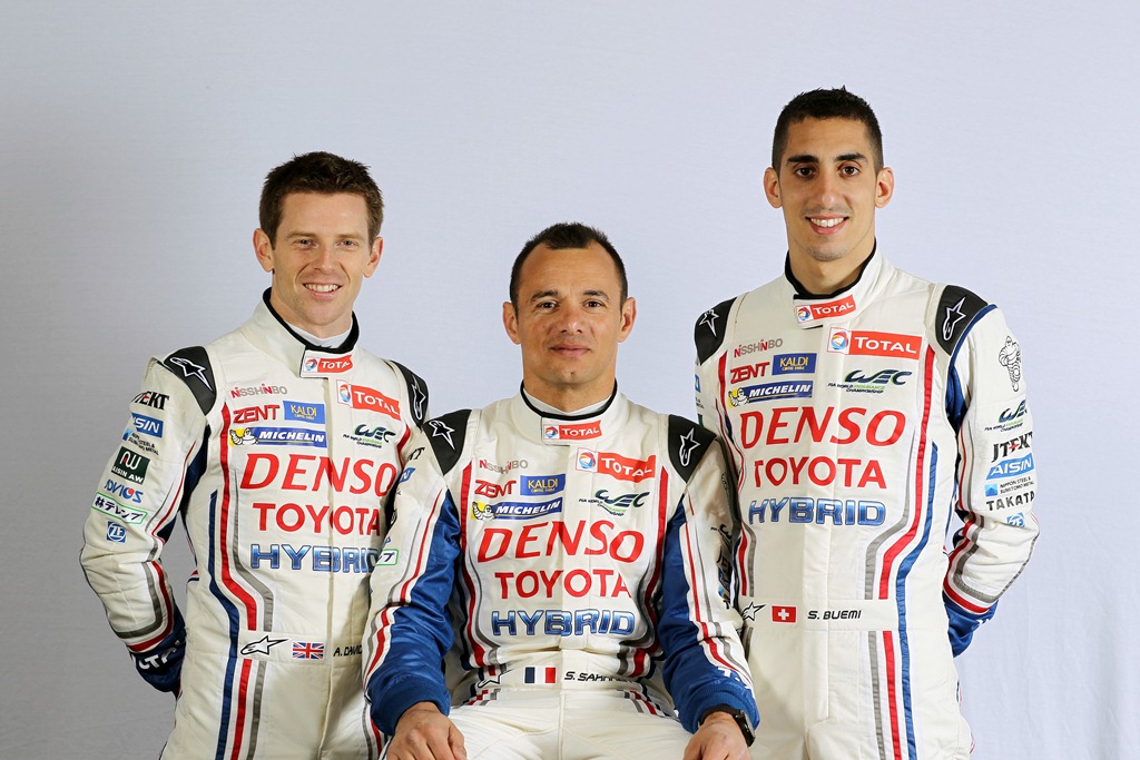 Anthony Davidson, Sébastien Buemi og Stéphane Sarrazin
(Foto: Toyota motorsport)