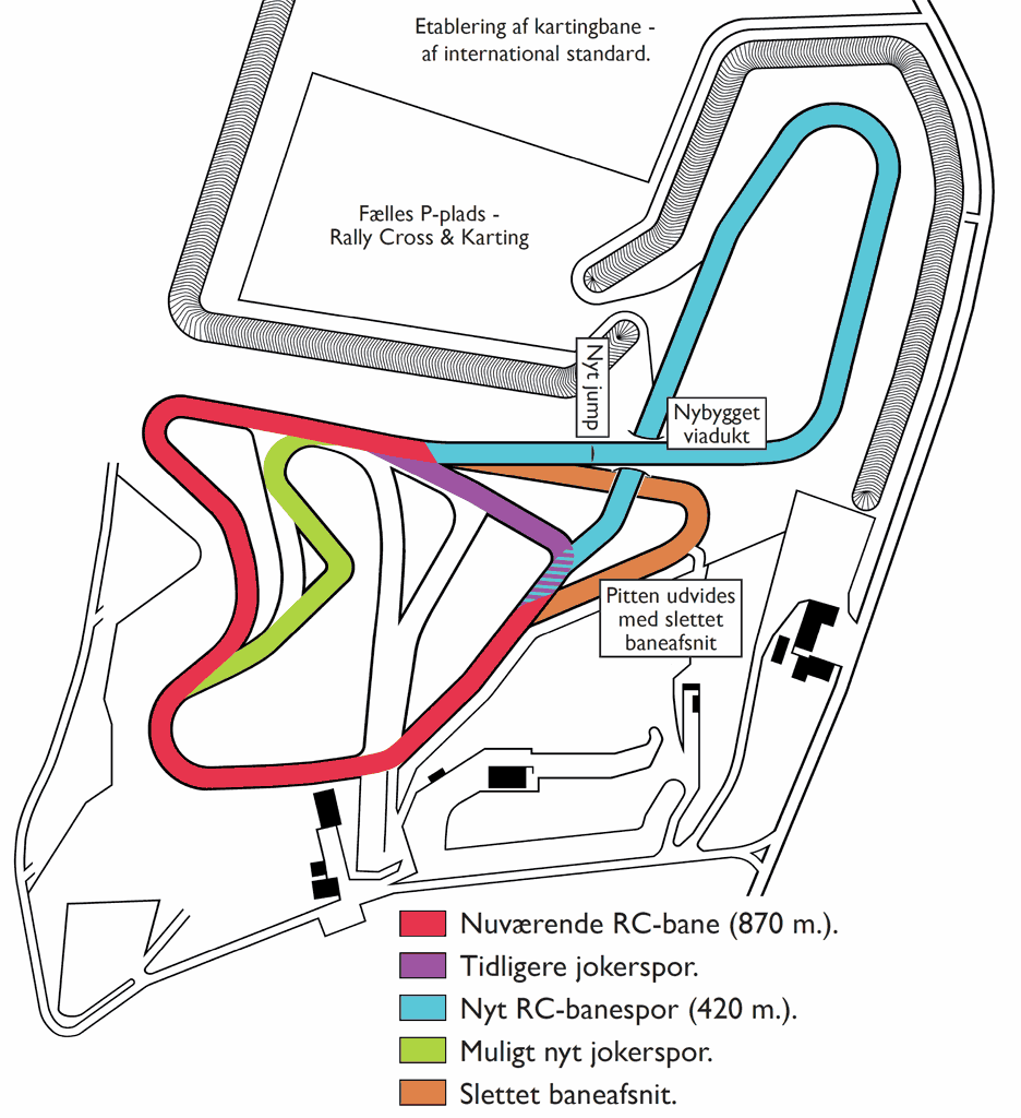 Den nye lyseblå banesløjfe er klar til Ecoteck/Mekonomen Rally Cross Denmark 2014