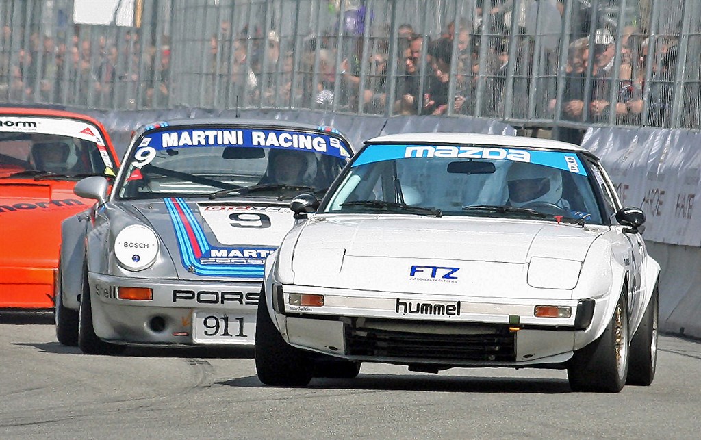 Preben Kristoffersen har fået come back i baneløbene med sin Mazda RX7 (med wankelmotor) i Classic Race Aarhus.