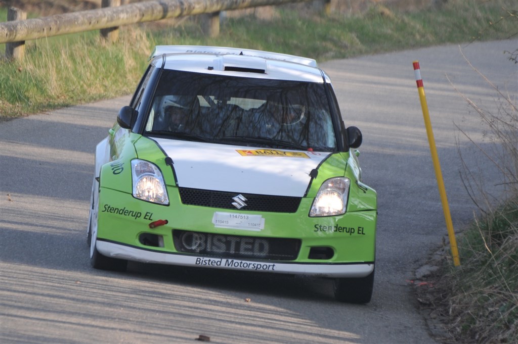 Jesper Bisted og Arly Larsen havde en god dag ved AutoPartner / Ans Kro Rally Grand Prix