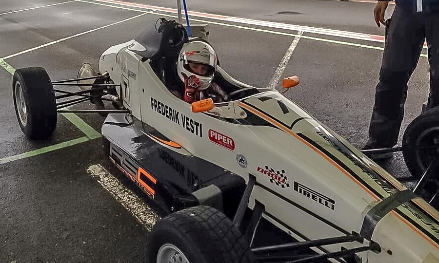 En tilfreds Frederik efter første test på Padborg Park.