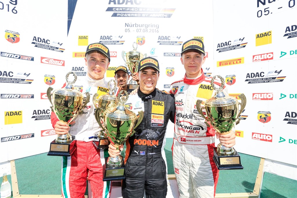 Mick Schumacher, Joey Mason og Nicklas Nielsen