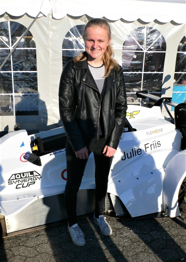 Julie Friis - klar til Aquila Synergy Cup 2019 - og hun vil også køre med i det tyske mesterskab Deutsche Kart Meisterscaft OK