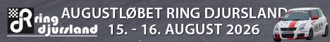 August løbet på Ring Djursland d. 15. - 16. august - C1 Scandinavia, Touring Car Championship Denmark, Seven Racing, Arion Racing, DS3 Cup, samt Moderne / Classic MC. (Med de fleste klasser i DM).